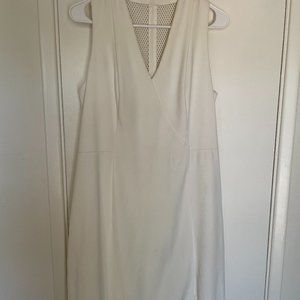 Akris Ivory Color Mesh Back Sleeveless Dress